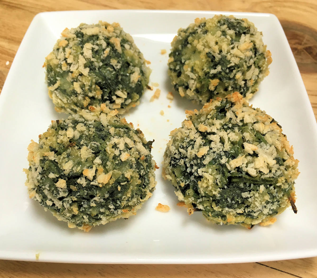 Spinach And Mozzarella Balls Recipe Cuisine Fiend
